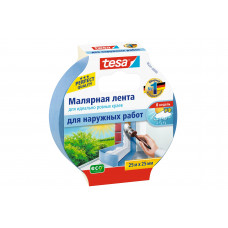 Малярная лента (скотч) TESA®, для четкого края, синяя 25 мм Х 25 м (8 недель) 56250