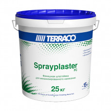 TERRACO SPRAYPLASTER FINISHCOAT шпатлевка финишная для машинного нанесения (25кг) (ведро)
