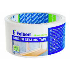 Folsen 0437748 Лента для заклейки окон Folsen пвх белая 48мм 33м