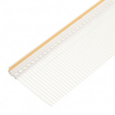 Профиль примыкания оконный самоклеящийся с сеткой 6 мм 2,4 м пластиковый