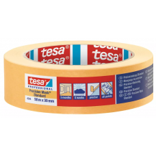 Малярная лента (скотч) TESA®, для четкого края, желтая 30 мм Х 50 м (3 мес) 04344-00002-00