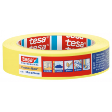 Малярная лента (скотч) TESA®, для четкого края, желтая 25 мм Х 50 м (5 мес) 04334-00001-00