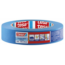 Малярная лента (скотч) TESA®, японская бумага, УФ-стойкая, синяя 25 мм Х 50 м (6 месяцев) 04440-00001-00