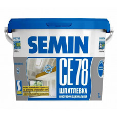 Semin СЕ 78 (синяя крышка) 25 кг шпатлевка многофункциональная, для финишных работ.